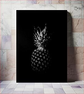 Πίνακας, Black and White Pineapple Ασπρόμαυρος ανανάς