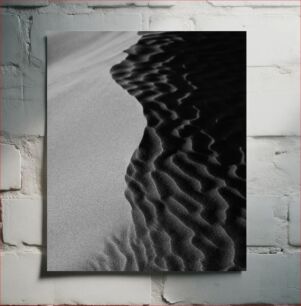 Πίνακας, Black and White Sand Dune Ασπρόμαυρη Αμμόλοφος