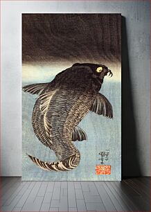 Πίνακας, Black carp 1 by Utagawa Kuniyoshi