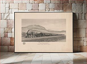 Πίνακας, Black Diamond Express. Handsomest train in the world. Lehigh Valley railroad system