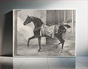 Πίνακας, Black Horse Tethered in a Stable