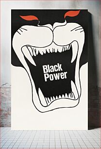 Πίνακας, Black Power, chromolithograph art by Alfredo Rostgaard