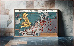 Πίνακας, "Blake Britain Spearhead of Attack" Poster of the Office of War Information