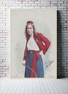 Πίνακας, Blanche Bates in Under Two Flags, from the Actresses series (T1), distributed by the American Tobacco Co