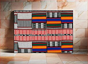 Πίνακας, blanket, cotton, African (Ivory Coast) stored in box; 'Simmons African'; dims L104-1/2 x W 62'; stored w/ 86.100.41