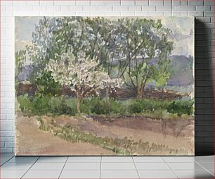 Πίνακας, Blooming tree by László Mednyánszky