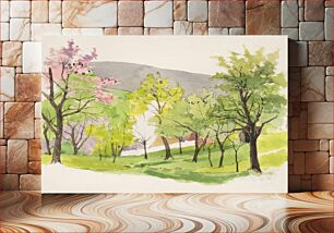 Πίνακας, Blooming trees by Jan Novopacký