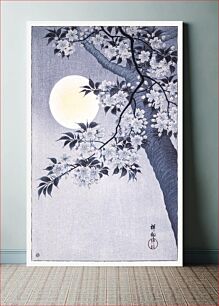 Πίνακας, Blossoming Cherry on a Moonlit Night (ca. 1932) by Ohara Koson