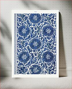 Πίνακας, Blue floral pattern, Examples of Chinese Ornament selected from objects in the South Kensington Museum and other collections by Owen Jones