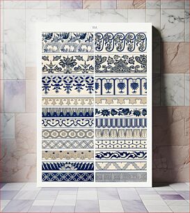 Πίνακας, Blue flower pattern, Examples of Chinese Ornament selected from objects in the South Kensington Museum and other collections by Owen Jones