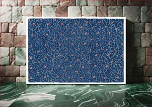 Πίνακας, Blue Japanese fabric pattern