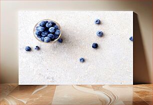 Πίνακας, Blueberries on a Light Background Βατόμουρα σε ανοιχτόχρωμο φόντο