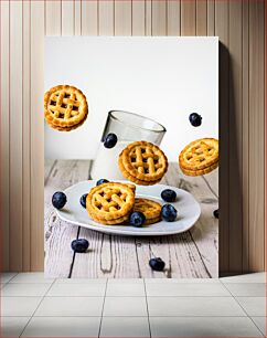 Πίνακας, Blueberry Pies with Milk Βατόμουρα Πίτες με γάλα