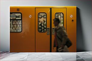 Πίνακας, Blurred Commuter at Subway Station Θολός επιβάτης στο σταθμό του μετρό