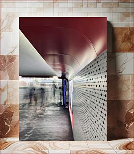 Πίνακας, Blurred Movement in Urban Tunnel Θολή κίνηση στο αστικό τούνελ