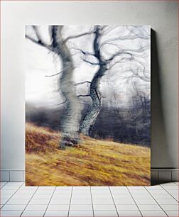Πίνακας, Blurry Trees in Autumn Θολά δέντρα το φθινόπωρο