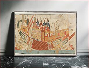 Πίνακας, Boat Carrying Captives from Nubia, Tomb of Huy by Charles K. Wilkinson