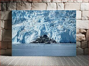 Πίνακας, Boat near Glacier Βάρκα κοντά στον παγετώνα
