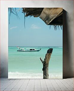 Πίνακας, Boat on a Tropical Sea Βάρκα σε τροπική θάλασσα