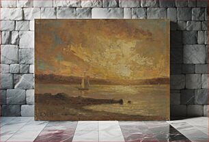 Πίνακας, Boat on Sea, Edward Mitchell Bannister