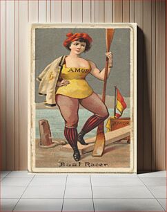 Πίνακας, Boat Racer, from the Occupations for Women series (N166) for Old Judge and Dogs Head Cigarettes issued by Goodwin & Company