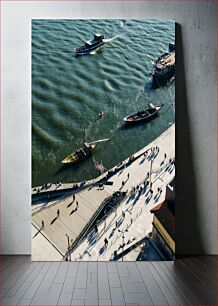 Πίνακας, Boats on the River Βάρκες στο Ποτάμι