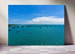 Πίνακας, Boats Resting on a Calm Sea Βάρκες που ξεκουράζονται σε μια ήρεμη θάλασσα