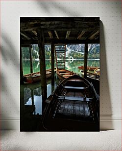 Πίνακας, Boats under the Pier Βάρκες κάτω από την προβλήτα