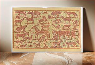 Πίνακας, Book cover with overall pattern of animals