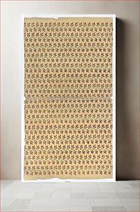 Πίνακας, Book cover with overall pattern of leaves by Anonymous