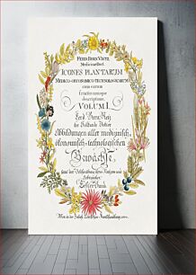 Πίνακας, Book frontispiece (1800) vintage prints by Ferdinand Bernhard Vietz