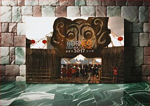 Πίνακας, Borneo Cultural Festival Entrance 2017 Είσοδος στο Πολιτιστικό Φεστιβάλ Βόρνεο 2017