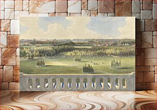 Πίνακας, Boschbeek & Gorenendaal: View from Turret towards Posthuis, Blanchisferies, Haarlem and Zantvaard