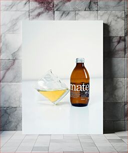 Πίνακας, Bottle and Glass of Mate Drink Μπουκάλι και ποτήρι Mate Drink