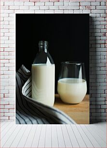 Πίνακας, Bottle and Glass of Milk Μπουκάλι και ποτήρι γάλα