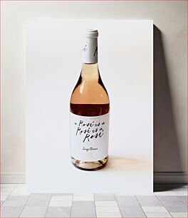 Πίνακας, Bottle of Rosé Wine Μπουκάλι ροζέ κρασί