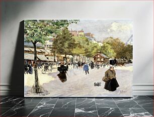 Πίνακας, Boulevard de Clichy (1895) by Louis Abel-Truchet. The City of Paris Museums