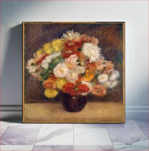 Πίνακας, Bouquet of Chrysanthemums (1881) by Pierre-Auguste Renoir
