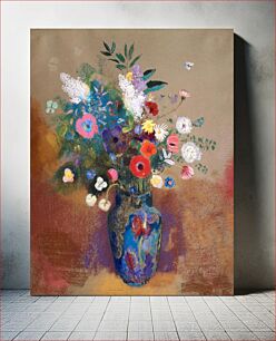 Πίνακας, Bouquet of Flowers (1900—1905) by Odilon Redon