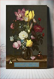 Πίνακας, Bouquet of Flowers in a Glass Vase (1621) by Ambrosius Bosschaert