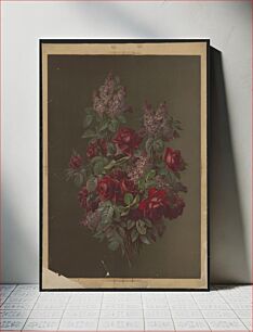 Πίνακας, Bouquet of red roses and other flowers (1884)