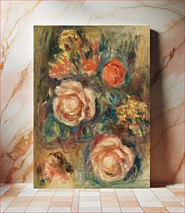 Πίνακας, Bouquet of Roses (Bouquet de roses) (1900) by Pierre-Auguste Renoir