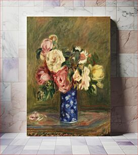 Πίνακας, Bouquet of Roses (Le Bouquet de roses) (1882) by Pierre-Auguste Renoir