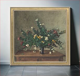 Πίνακας, Bouquet of Small Chrysanthemums by Léon Bonvin