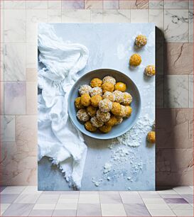 Πίνακας, Bowl of Coconut-Coated Sweets Μπολ με γλυκά με επικάλυψη καρύδας
