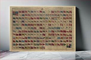 Πίνακας, Bowle's universal display of the naval flags of all nations in the world
