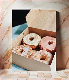 Πίνακας, Box of Glazed Donuts Κουτί με γλασέ ντόνατς