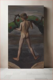 Πίνακας, Boy carrying the garland of life, 1905, by Hugo Simberg