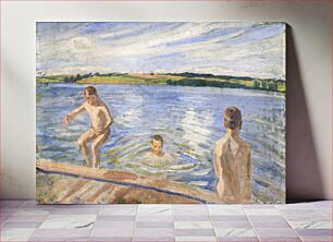 Πίνακας, Boys Bathing by Peter Hansen