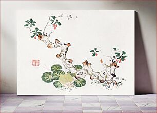 Πίνακας, Branching stump (1368 - 1644) Japanese woodblock print